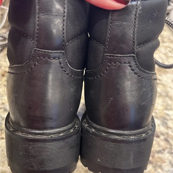 PRADA Women Black Leather
Combo HIKING SHORT
BOOTS LACE UP 37.5 Italian
7.0 US - Picture 4 of 8